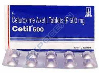 Cetil 500mg Cefuroxime Axetil Tablet