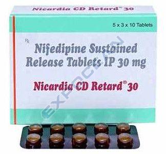 Nicardia CD Retard 30mg Nifedipine Tablet