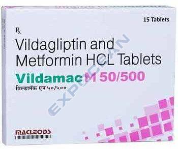 Vildamac M Vildagliptin 50mg Metformin 500mg Tablet