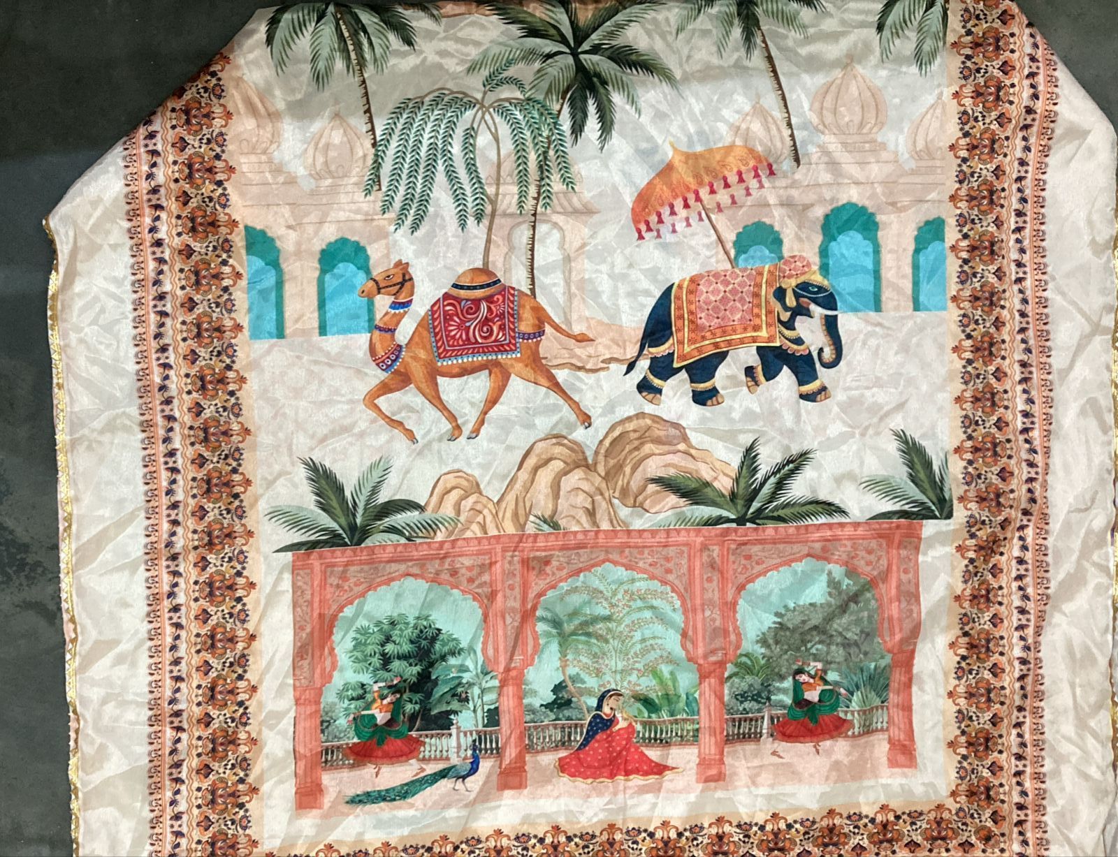 Ladies Ethnic Motifs Printed Dupatta