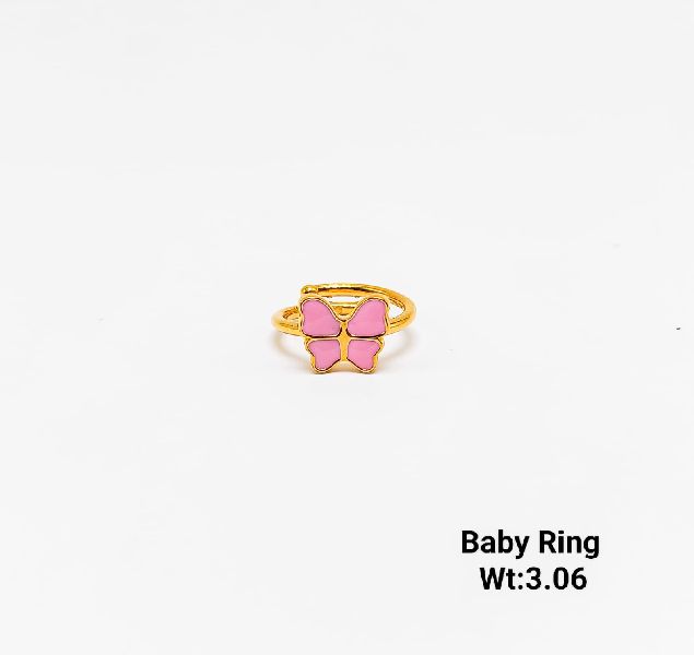 22KT New Design Gold Baby Ring