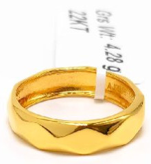 22KT New Design Gold Challa Plain