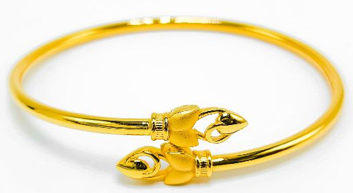 22KT New Design Gold Flexi Kada