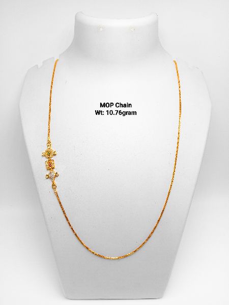 22KT New Design Gold Mop Chain