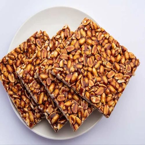 Peanut Chikki, Color : Brown, Packaging Type : Plastic Packet