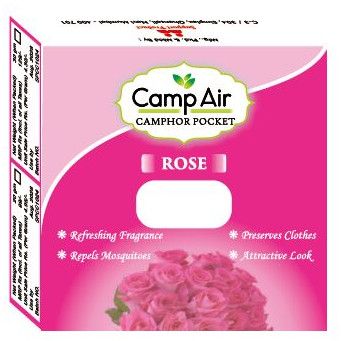 Camp Air Rose Camphor Pocket Air Freshener