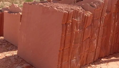 Layer Cut Terracotta Sandstone Blocks