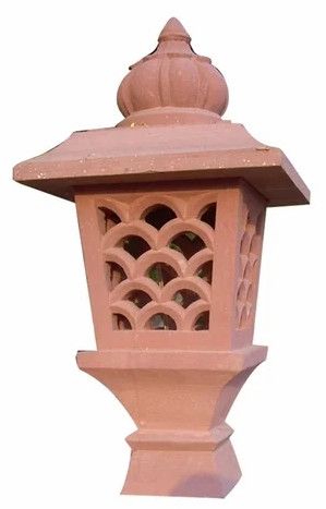 Ceramic Terracotta Fish Scale Cutout Lamp