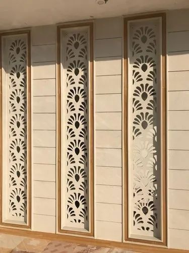 Vertical Floral Cutout Jali Panel
