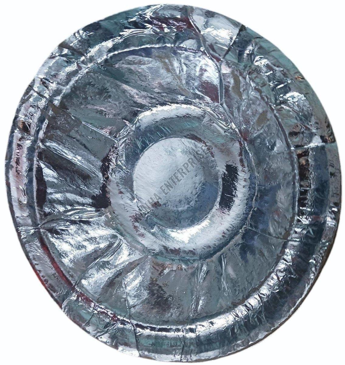 4.5 Inch Laminated Disposable Silver Dona