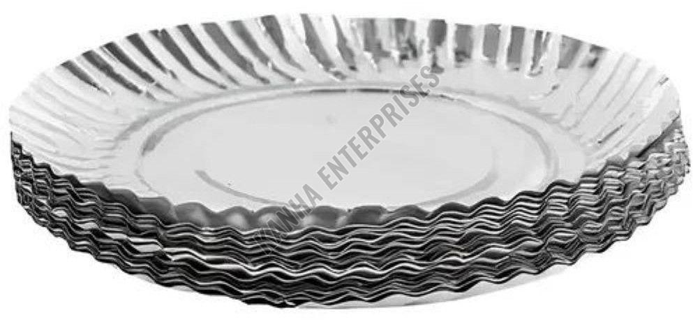 8 Inch Leak Proof Silver Paper Plate