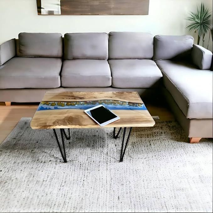 Epoxy Resin Live Edge Dining Table