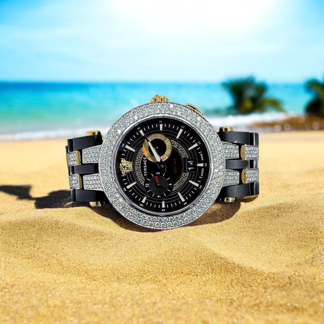 Legendary Iced Moissanite Diamond Studded Wrist Watch