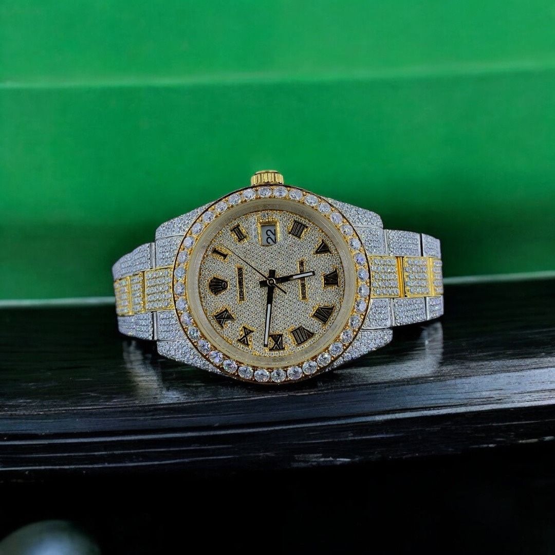 Statement Hip Hop Wrist Diamond Studded Watch