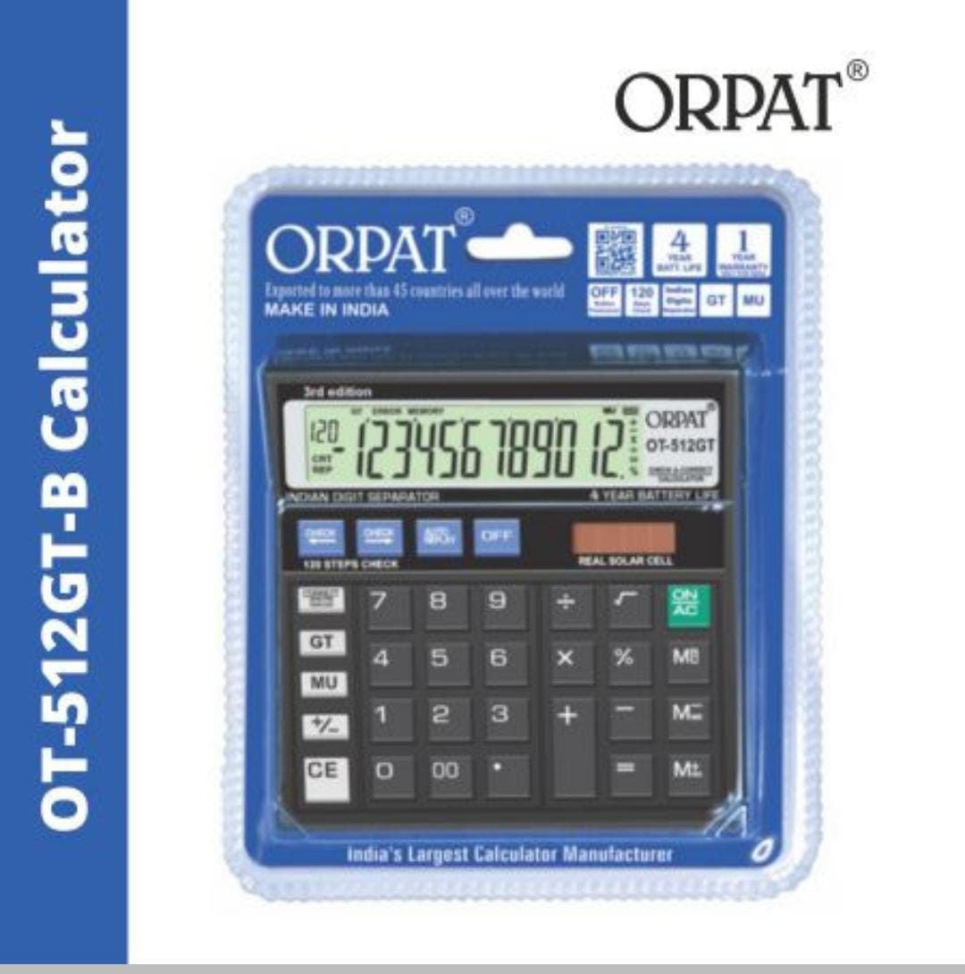 Orpat OT-512GT-B Desktop Calculator