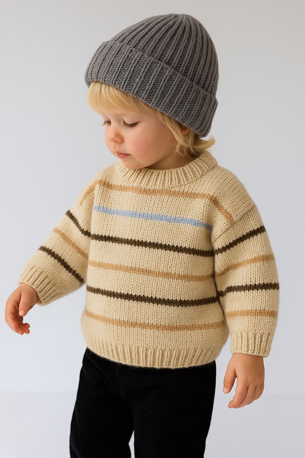 Kids Chunky Cable Knitted Sweater