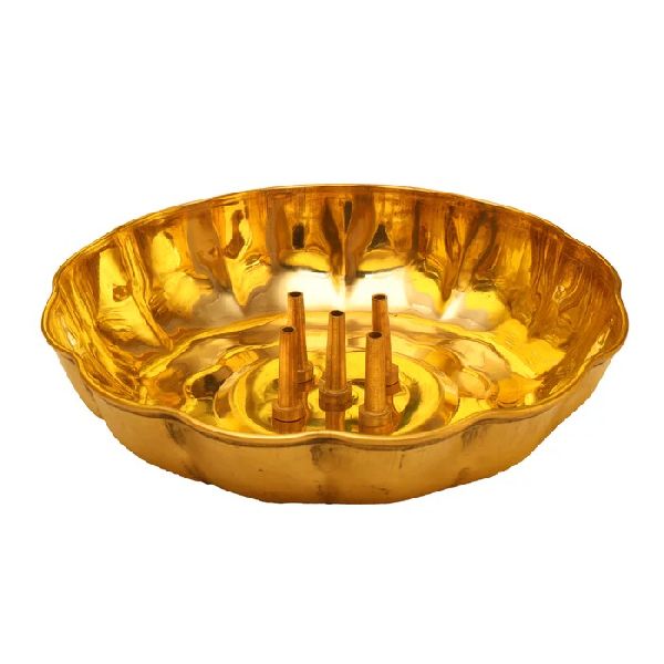 Polished Agarbatti Stand - Brass Pooja Items, Color : Golden