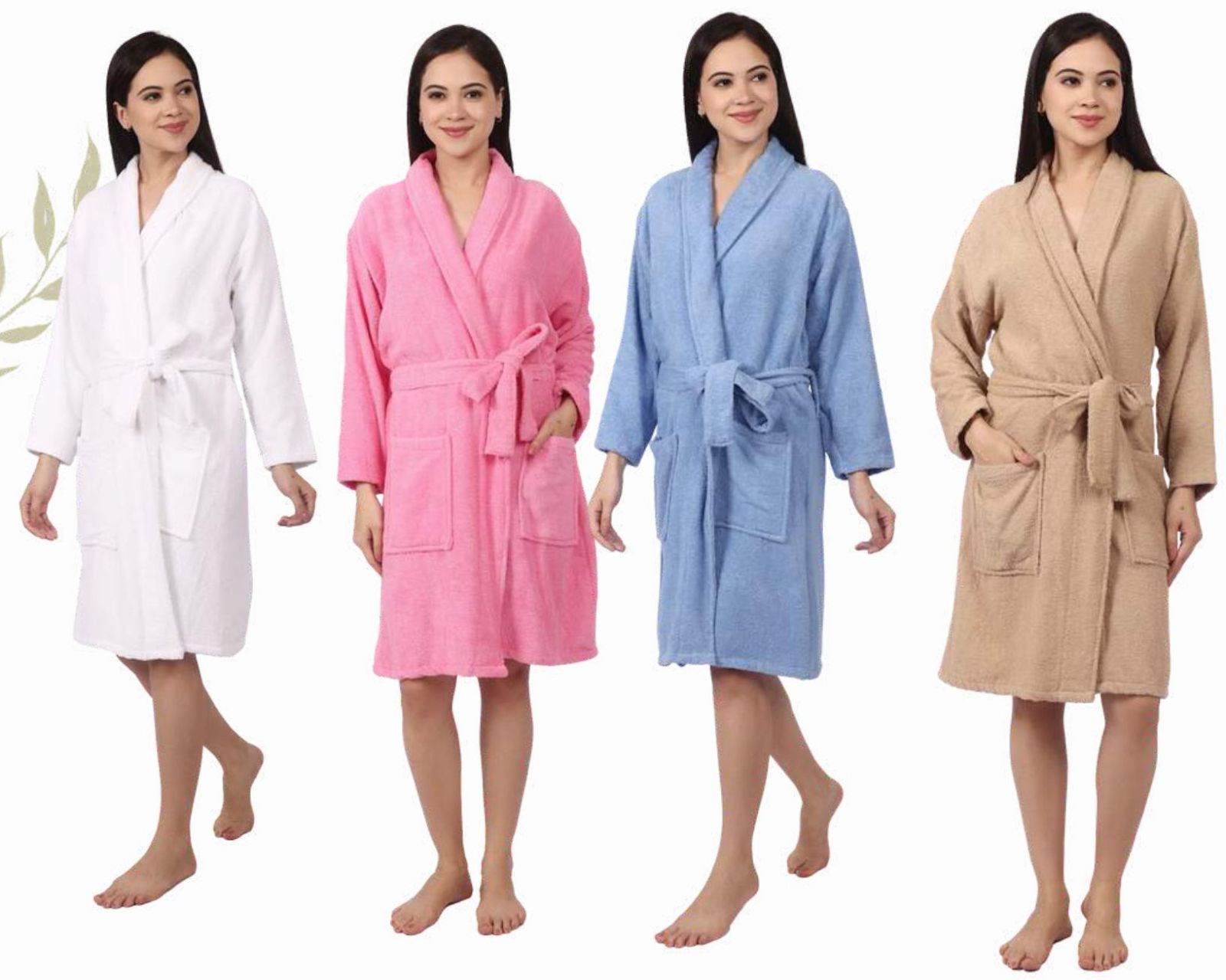 11 to 14 Year Girls Terry Kimono Bathrobe