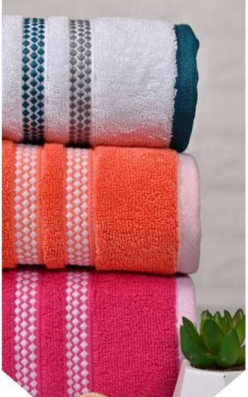Dobby Border Bath Towel