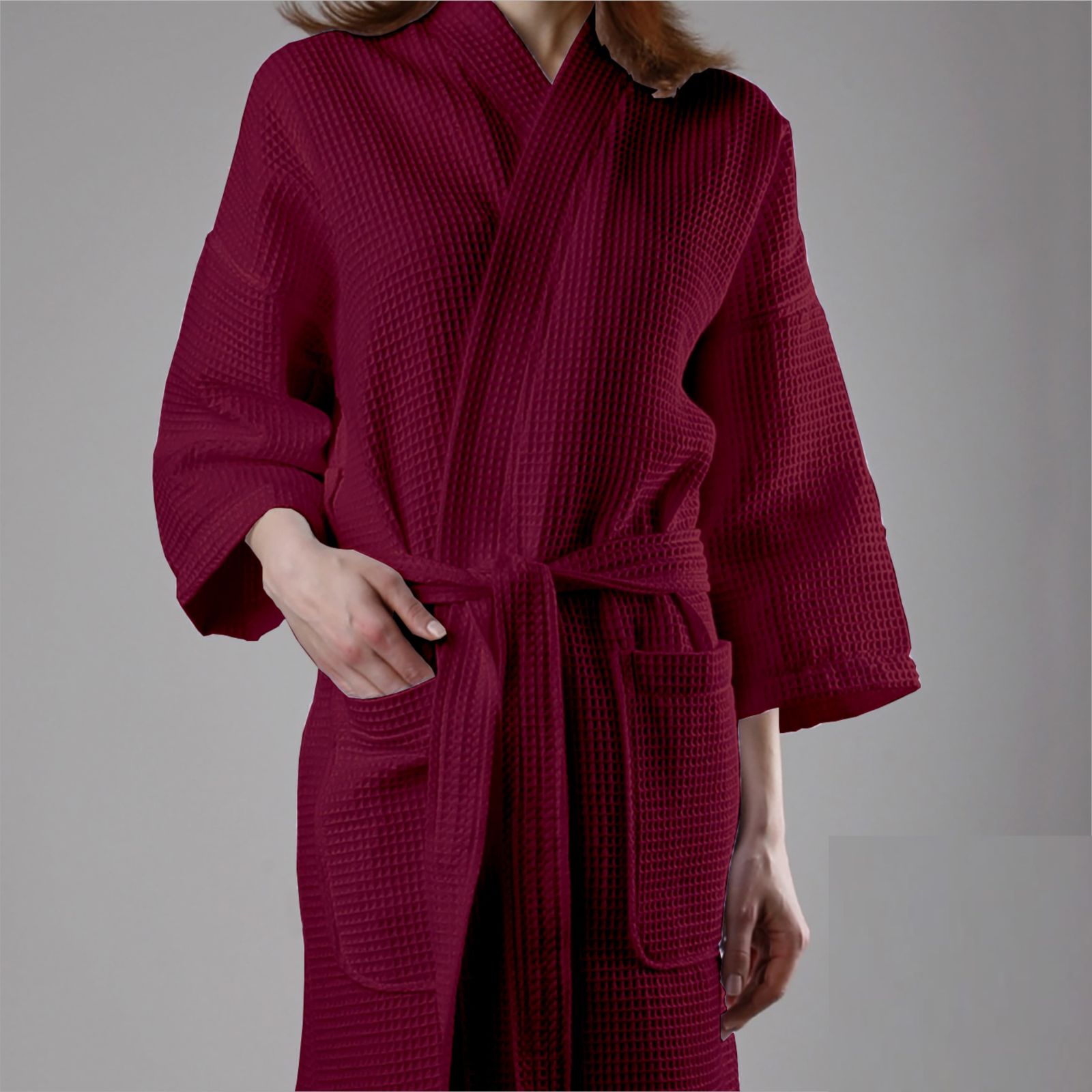 Ladies Maroon Bathrobe