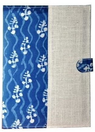 Blue Print Jute Office Document Folder