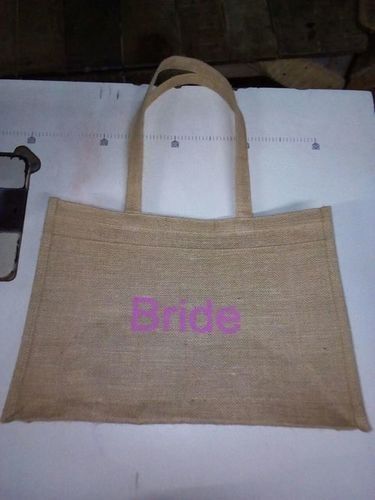 Bride Printed Jute Wedding Tote Bag
