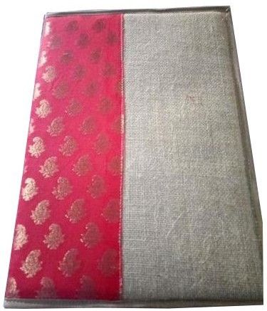 Red Brocade Jute Envelope