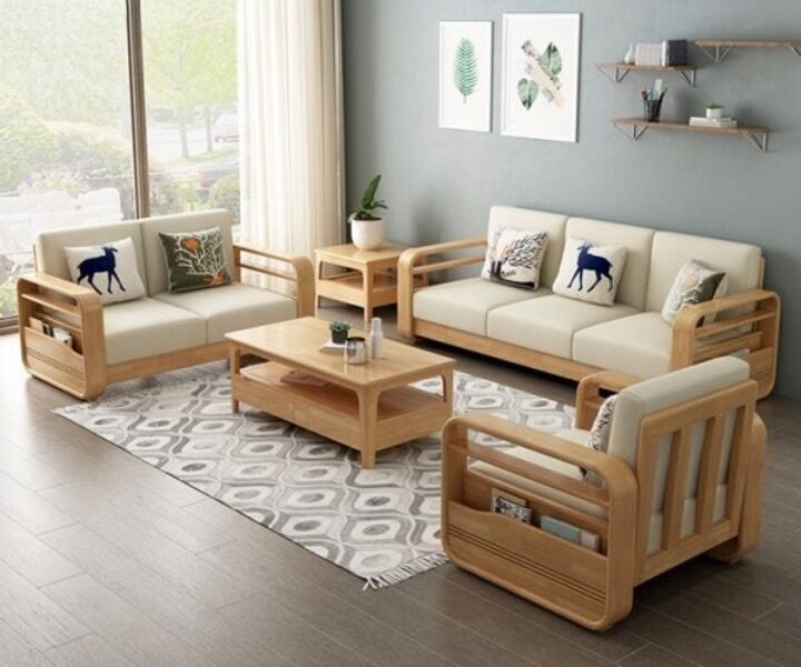 Premium Wooden Sofa Set