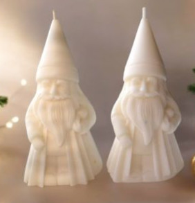 Plain Santa Candle, Color : White, Packaging Type : Paper Boxes