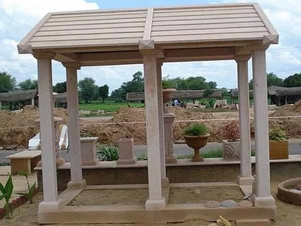 Pink Sand Stone Pergola