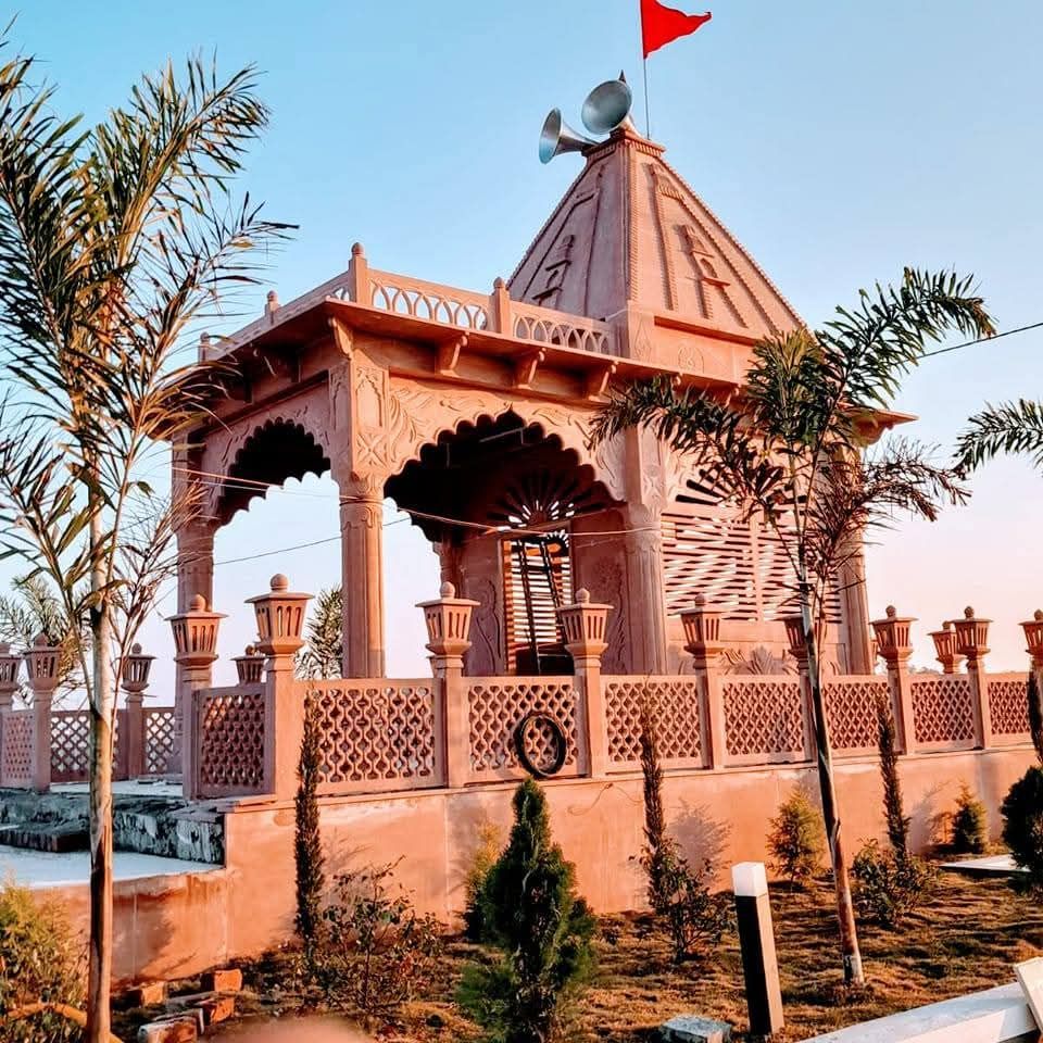 Red Sandstone Traditional Indian Temple