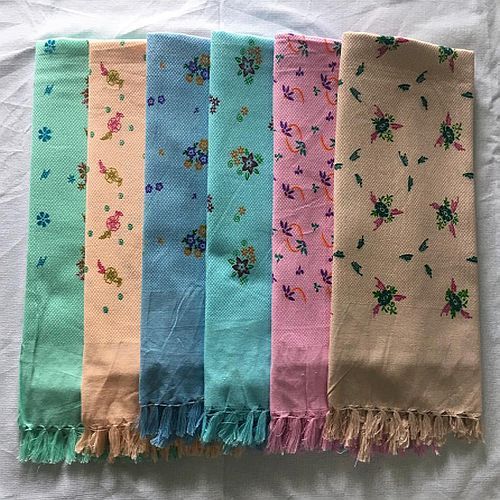 30x60 Inch Multicolor Cotton Printed Bath Towel