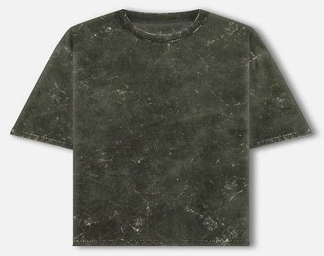 Acid Washed Olive Green Oversized T-Shirt