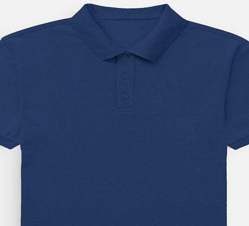 Mens Royal Blue Cotton Polo T-Shirt
