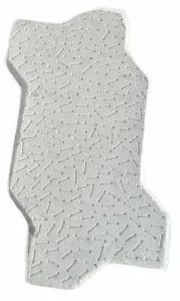 60 Mm Grey Concrete Zig Zag Paver Block