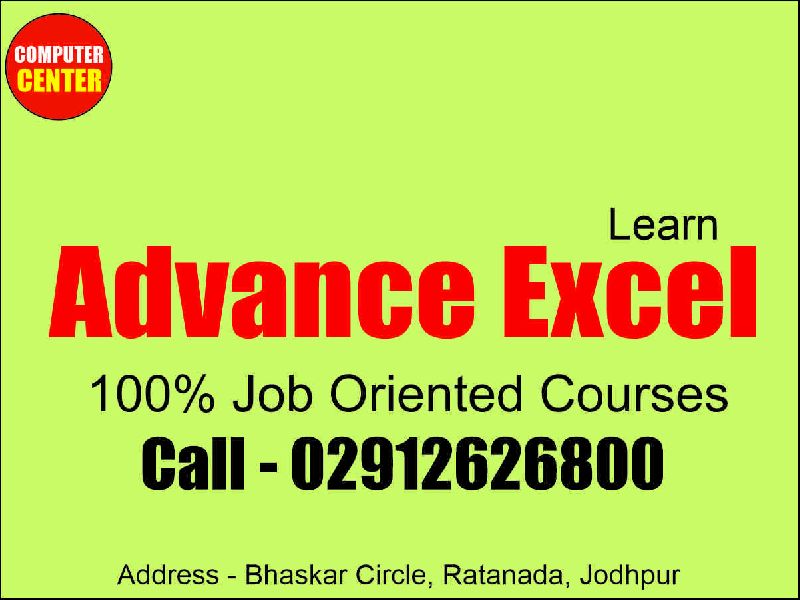 Advance Excel Training