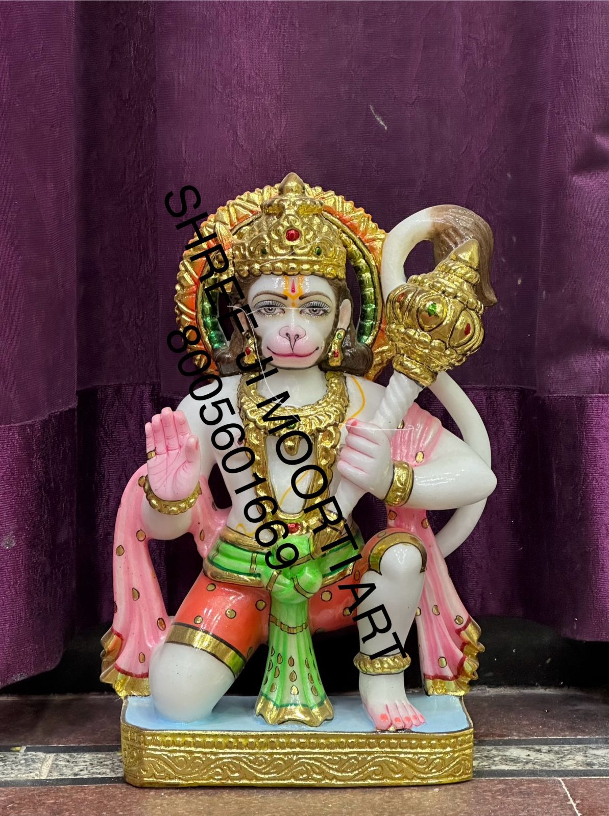 Marble Hanuman Statue
