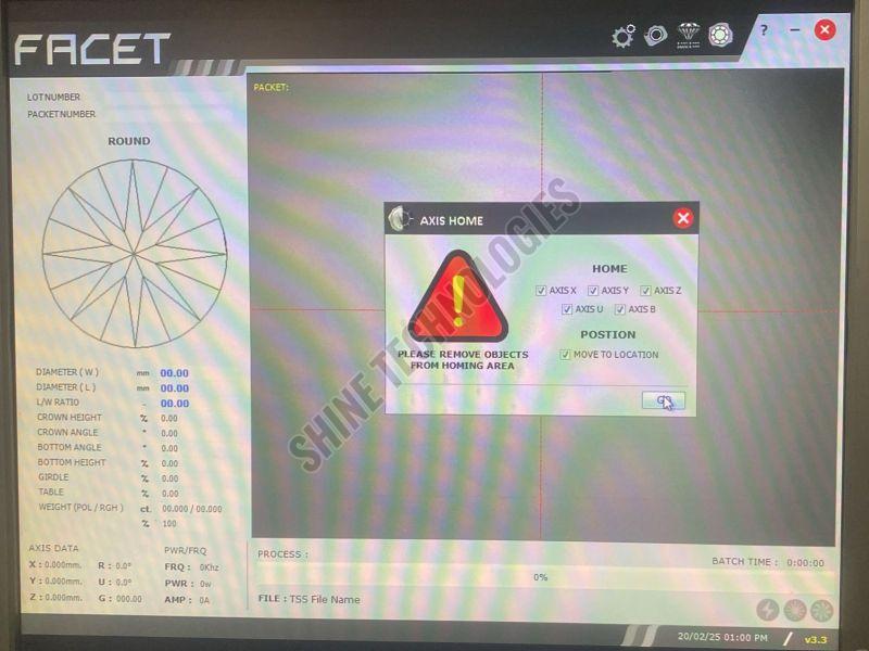 Laser Facet Cutting Software