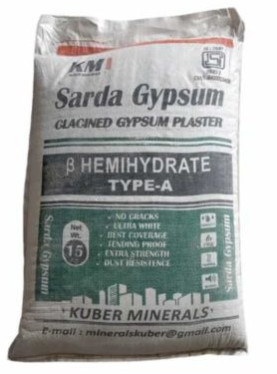 Sarda Gypsum, Color : Off-white, White, Packaging Type : BOPP Bags
