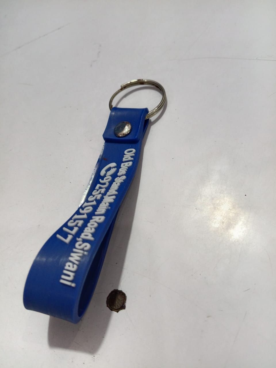 Silicone Key Chain Label