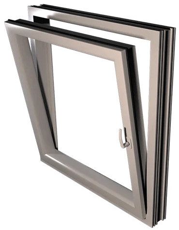 Polished UPVC Tilt-turn Windows, Color : Silver