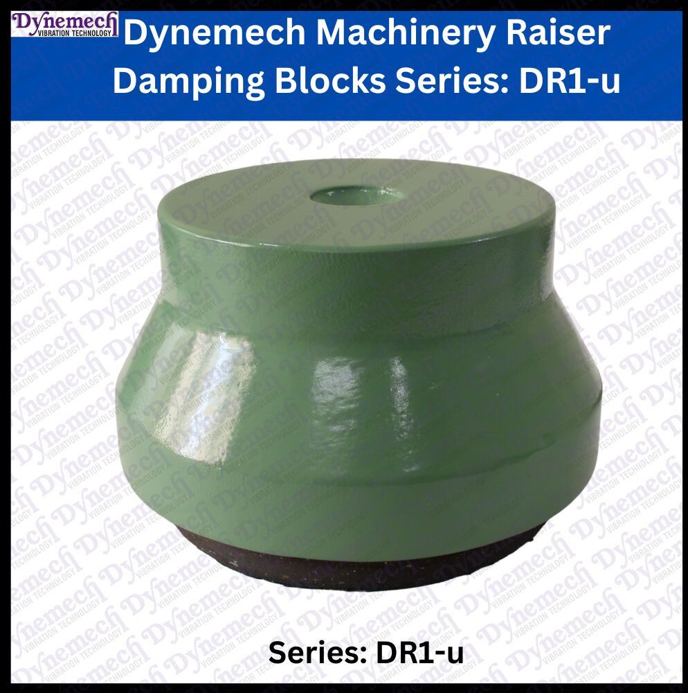 Dynemech Machinery Raiser Damping Block Mounts Series DR1 U