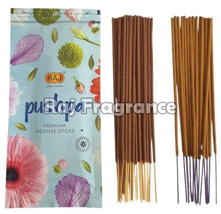 Wood Pushpa Premium Incense Sticks, Color : White