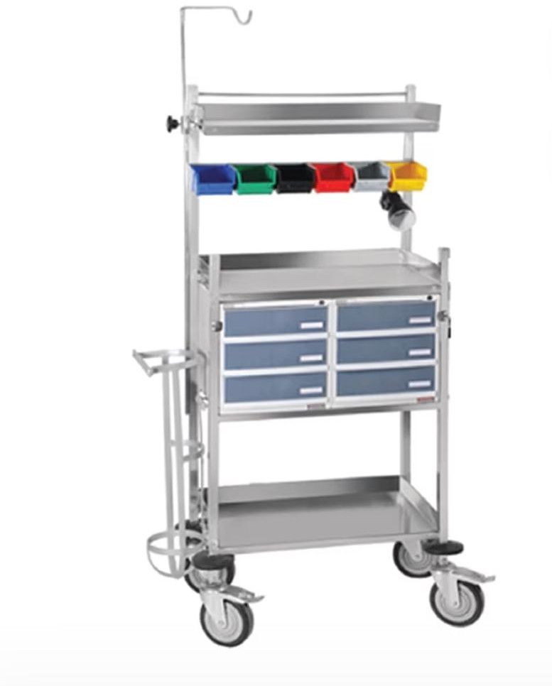 Crash Cart Hospital Trolley