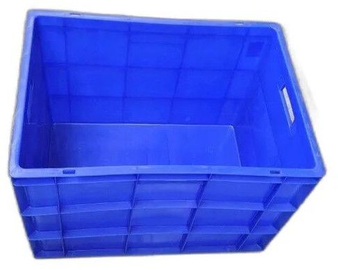 Blue Rectangular Plastic Vegetable Crate, Brand Name : Aristocrate