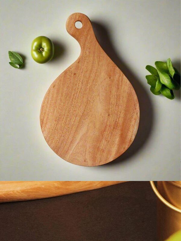 Compact Designer Shape Neem Wood Chopping Board