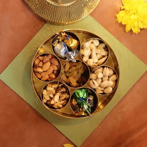 Traditional Brass Spice Box