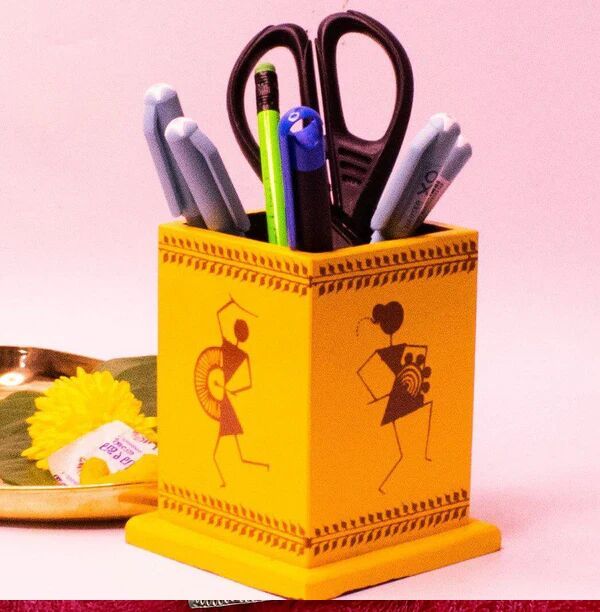 Wooden Pen Stand
