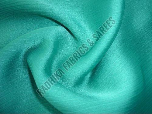 Green Plain Georgette Fabric