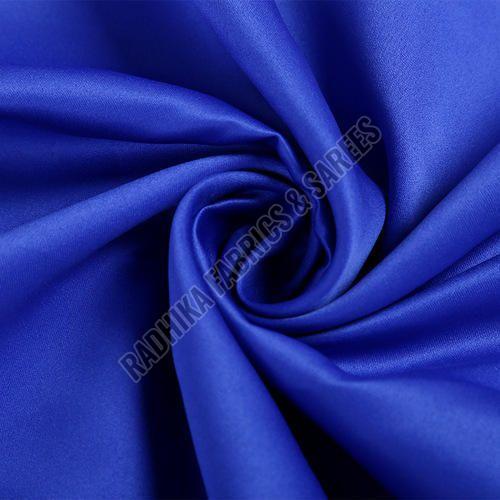 Plain Blue Satin Fabric